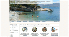 Desktop Screenshot of porta-croatia.de
